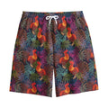 Rooster And Rowan Pattern Print Cotton Shorts