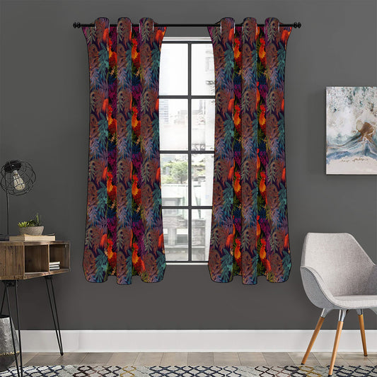 Rooster And Rowan Pattern Print Curtain