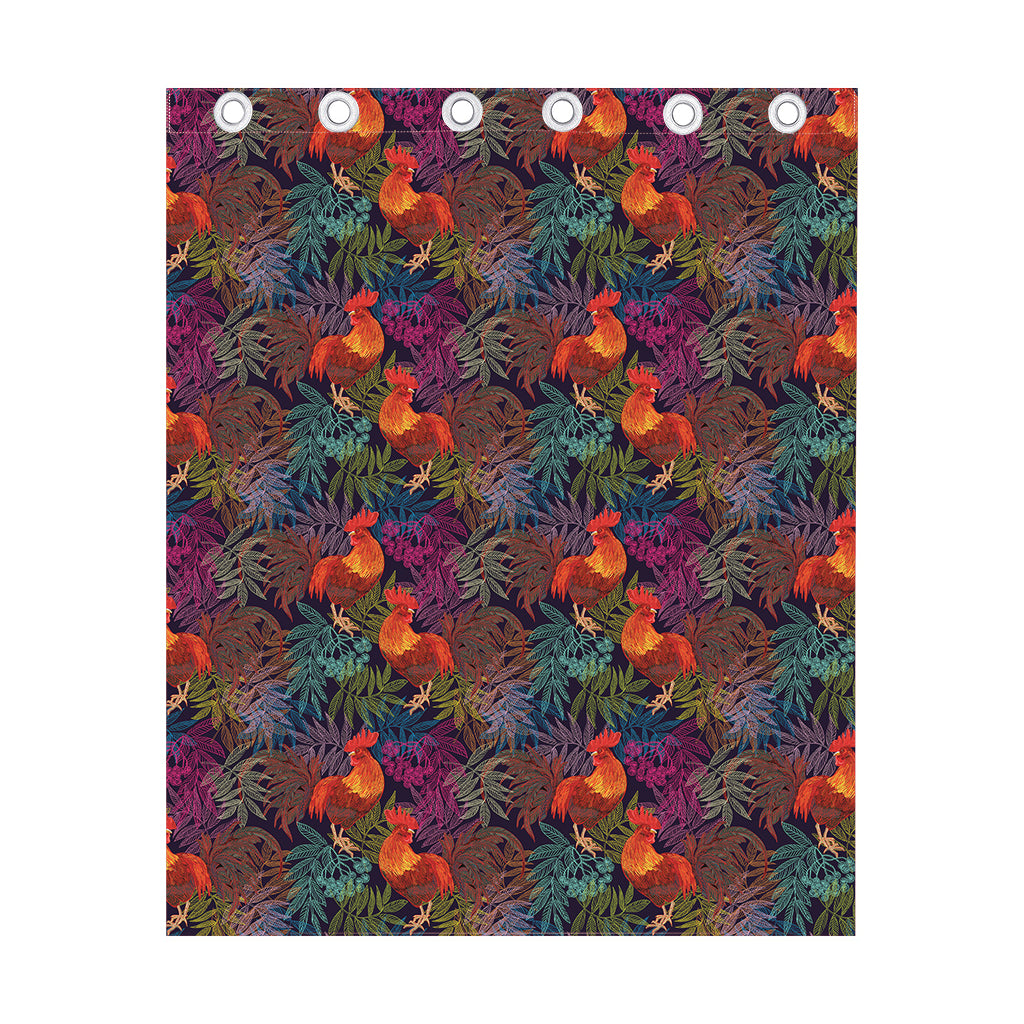 Rooster And Rowan Pattern Print Curtain