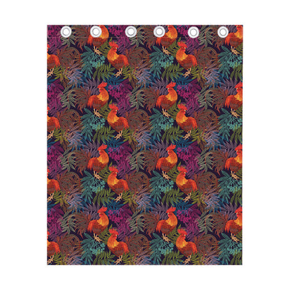 Rooster And Rowan Pattern Print Curtain