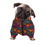 Rooster And Rowan Pattern Print Dog Zip Up Jacket