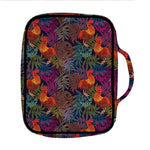 Rooster And Rowan Pattern Print Front Pocket Bible Bag