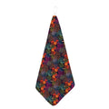 Rooster And Rowan Pattern Print Hand Towel