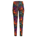 Rooster And Rowan Pattern Print High-Waisted Pocket Leggings