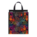 Rooster And Rowan Pattern Print Insulated Lunch Tote