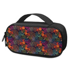 Rooster And Rowan Pattern Print Insulin Cooler Travel Case