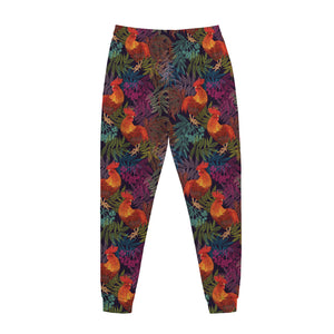 Rooster And Rowan Pattern Print Jogger Pants