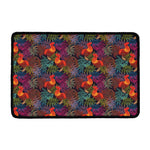 Rooster And Rowan Pattern Print Kitchen Mat
