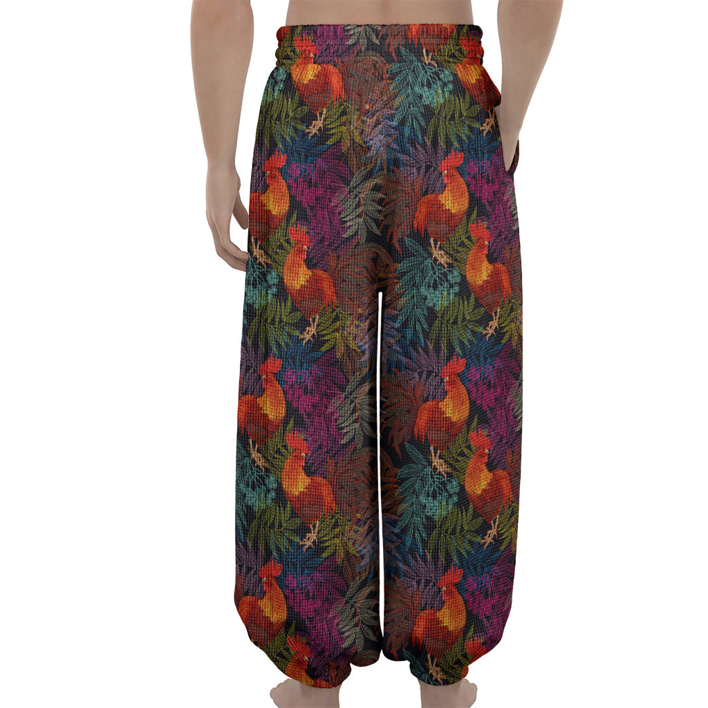 Rooster And Rowan Pattern Print Lantern Pants