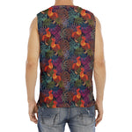 Rooster And Rowan Pattern Print Men's Fitness Tank Top