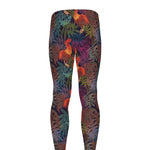 Rooster And Rowan Pattern Print Men's leggings