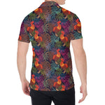 Rooster And Rowan Pattern Print Men's Shirt