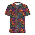 Rooster And Rowan Pattern Print Men's Sports T-Shirt