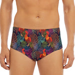 Rooster And Rowan Pattern Print Men's Triangle Swim Briefs