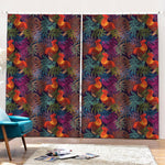 Rooster And Rowan Pattern Print Pencil Pleat Curtains
