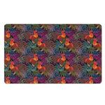 Rooster And Rowan Pattern Print Polyester Doormat