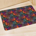 Rooster And Rowan Pattern Print Polyester Doormat