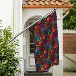 Rooster And Rowan Pattern Print Polyester Flag