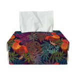 Rooster And Rowan Pattern Print Rectangle Tissue Box Cover
