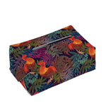 Rooster And Rowan Pattern Print Rectangle Tissue Box Cover