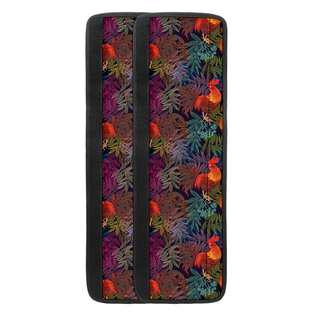 Rooster And Rowan Pattern Print Refrigerator Handle Covers