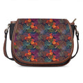 Rooster And Rowan Pattern Print Saddle Bag