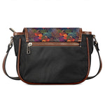 Rooster And Rowan Pattern Print Saddle Bag