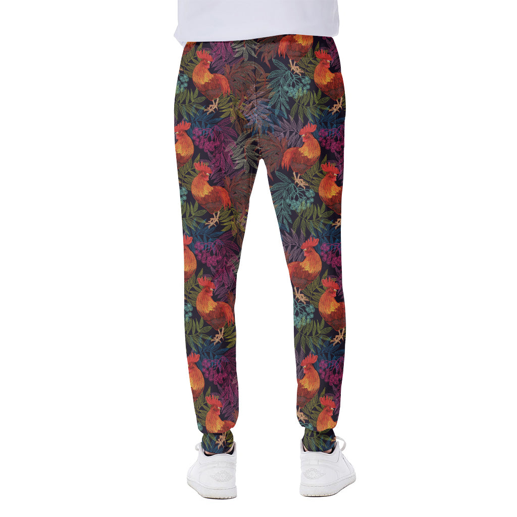 Rooster And Rowan Pattern Print Scuba Joggers