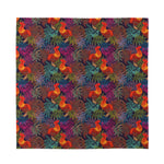 Rooster And Rowan Pattern Print Silk Bandana