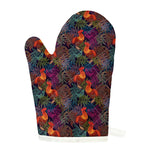 Rooster And Rowan Pattern Print Single Oven Mitt