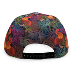 Rooster And Rowan Pattern Print Snapback Cap