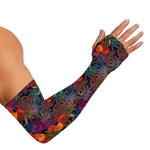 Rooster And Rowan Pattern Print Sun Protection Arm Sleeves