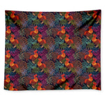 Rooster And Rowan Pattern Print Tapestry