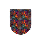 Rooster And Rowan Pattern Print Toilet Lid Cover