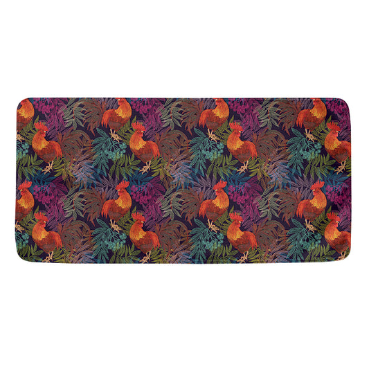 Rooster And Rowan Pattern Print Towel