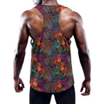 Rooster And Rowan Pattern Print Training Tank Top