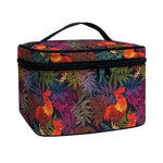 Rooster And Rowan Pattern Print Travel Makeup Bag
