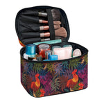 Rooster And Rowan Pattern Print Travel Makeup Bag
