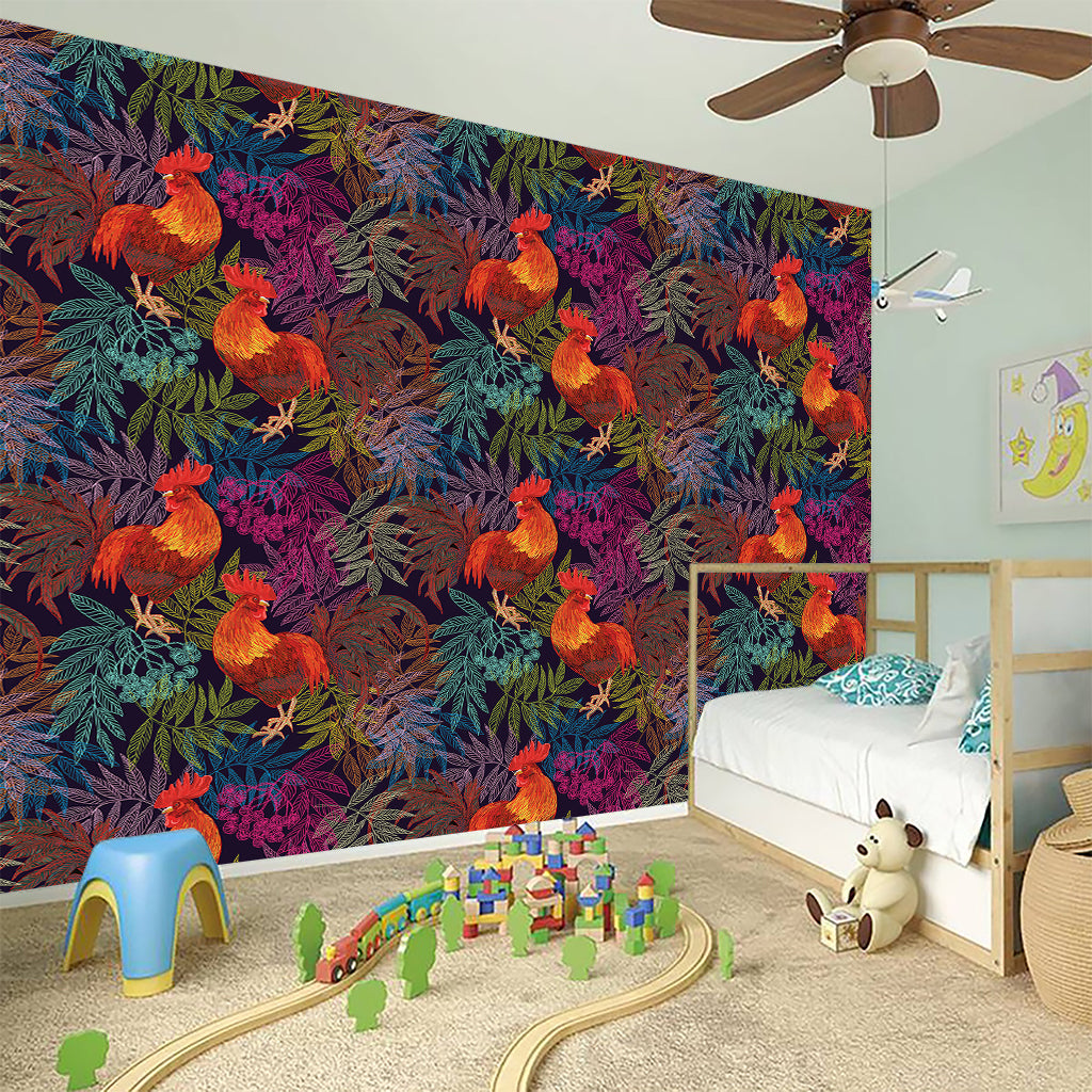 Rooster And Rowan Pattern Print Wall Sticker