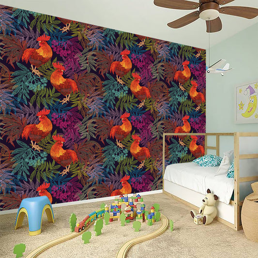 Rooster And Rowan Pattern Print Wall Sticker