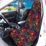 Rooster And Rowan Pattern Print Waterproof Car Seat Cover