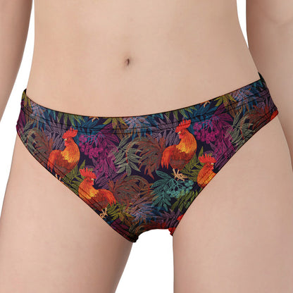 Rooster And Rowan Pattern Print Women's Panties