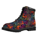 Rooster And Rowan Pattern Print Work Boots