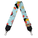 Rooster And Snowflake Pattern Print Bag Strap