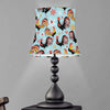 Rooster And Snowflake Pattern Print Bell Lamp Shade