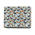 Rooster And Snowflake Pattern Print Bifold Wallet