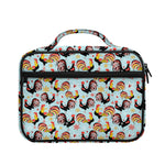 Rooster And Snowflake Pattern Print Briefcase Bible Bag