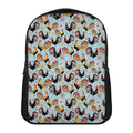 Rooster And Snowflake Pattern Print Casual Backpack
