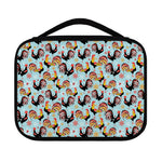 Rooster And Snowflake Pattern Print Classic Bible Case