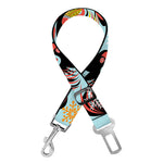 Rooster And Snowflake Pattern Print Dog Seat Belt